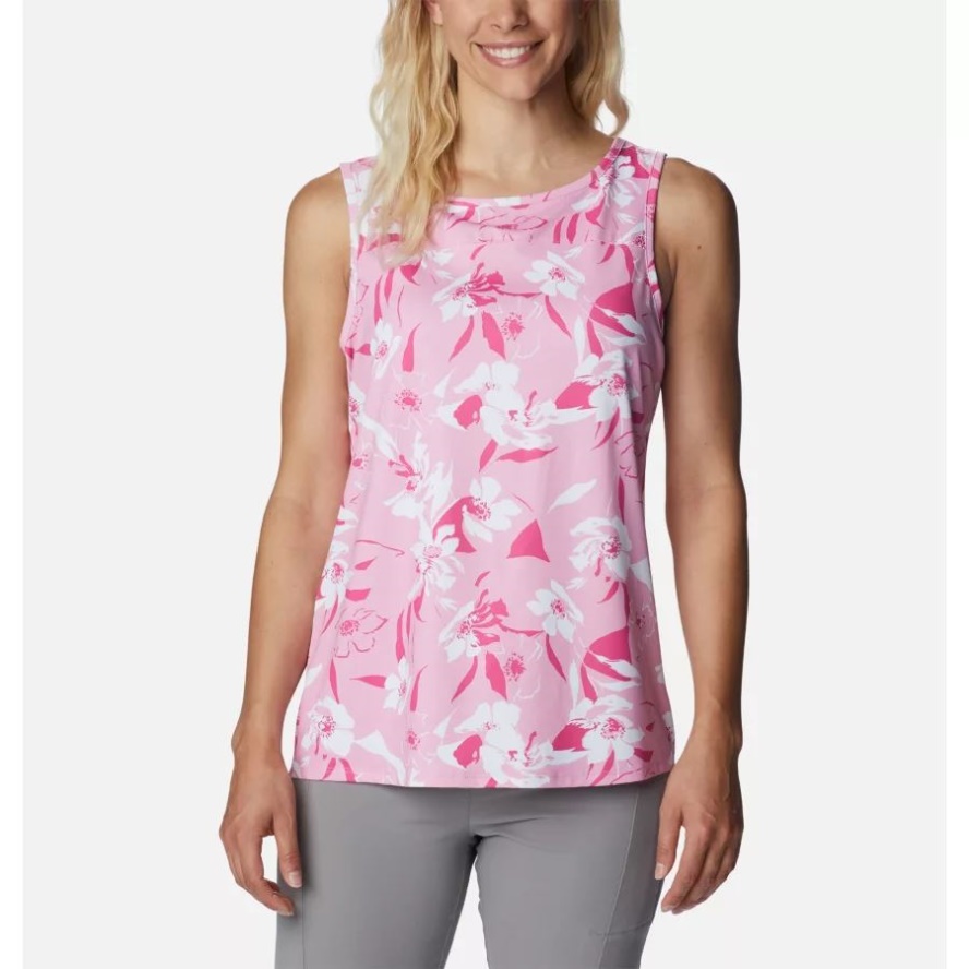Columbia Sale Women's Chill River Tank Wild Rose/Pop Flora Tonal