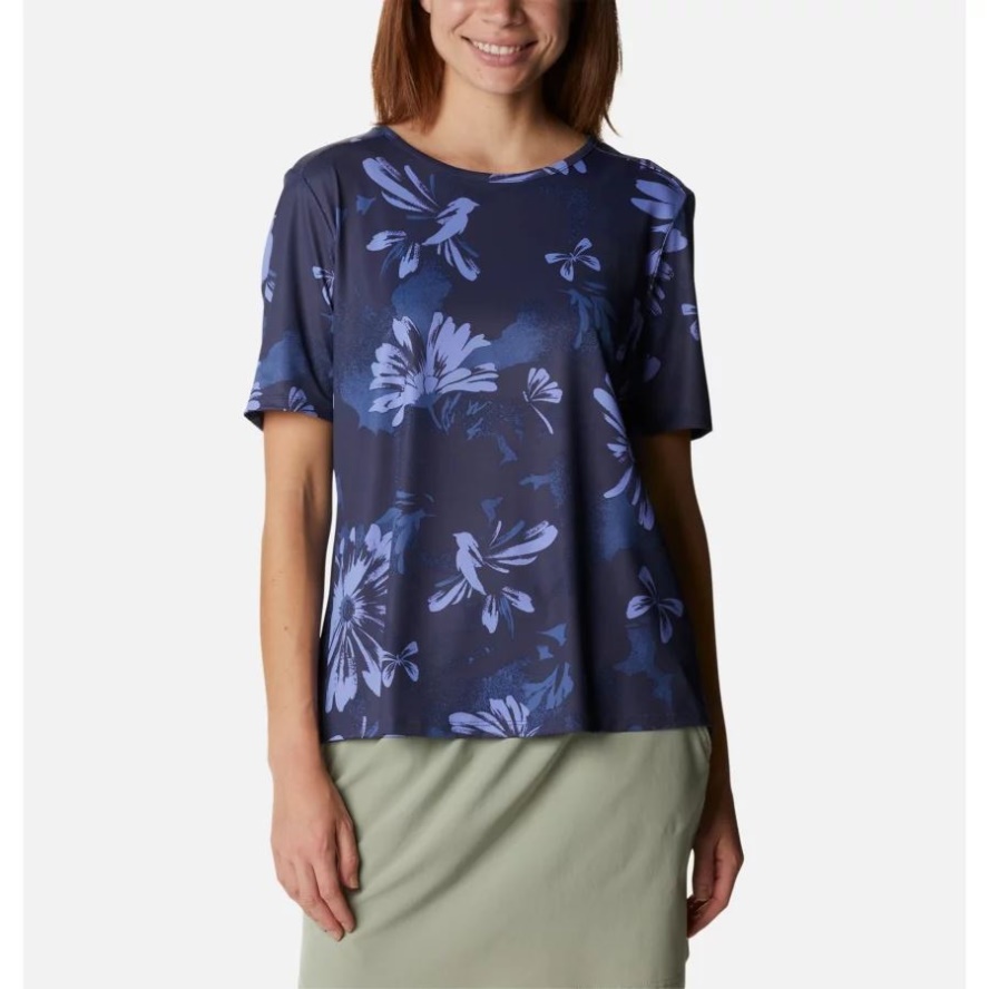 Columbia Sale Women's Chill River Technical T-Shirt Nocturnal Daisy Party