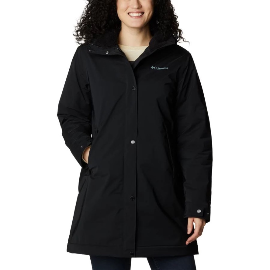 Columbia Sale Women's Clermont Lined Rain Jacket Black