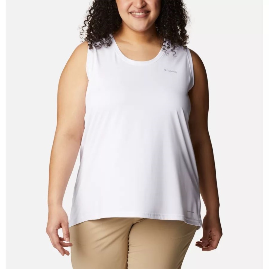 Columbia Sale Women's Columbia Sale Hike Tank Plus Size White