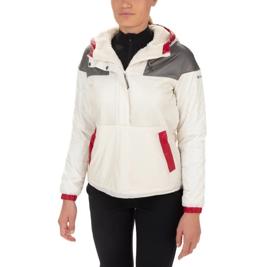 Columbia Sale Women's Columbia Sale Lodge Pullover Jacket Chalk/City Grey
