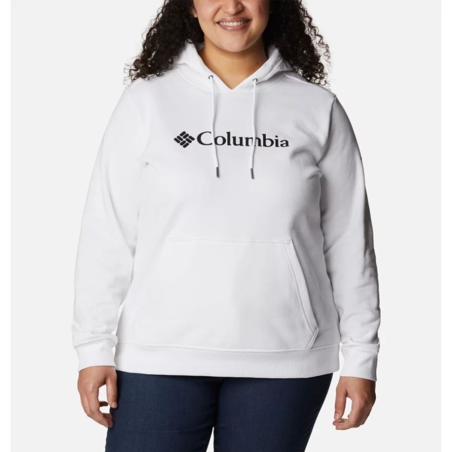Columbia Sale Women's Columbia Sale Logo Hoodie Plus Size White