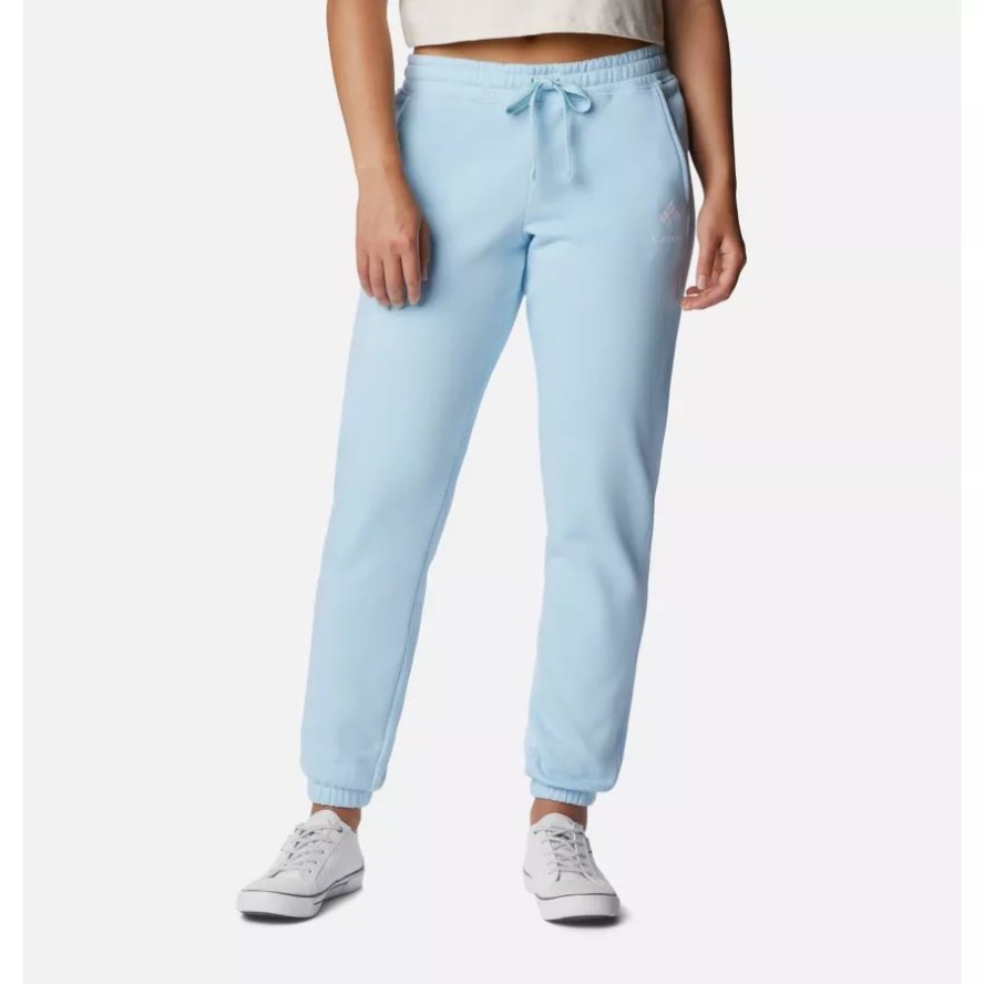 Columbia Sale Women's Columbia Sale Trek Joggers Spring Blue/White CSC Stacked Logo
