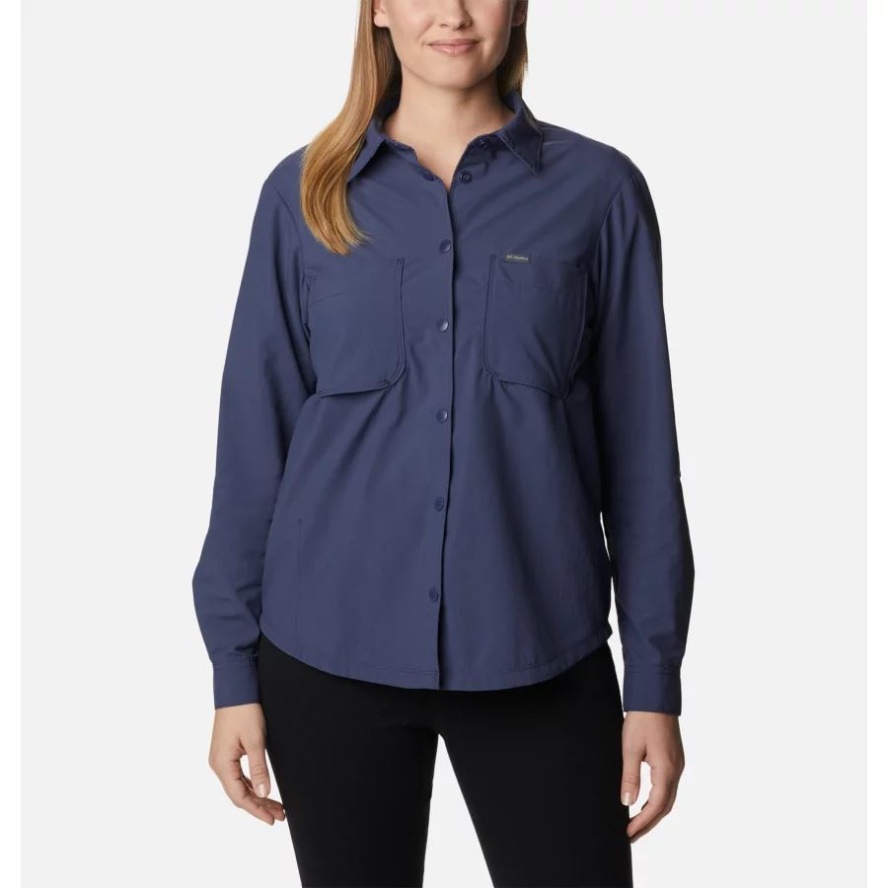 Columbia Sale Women's Coral Ridge Long Sleeve Shirt Nocturnal