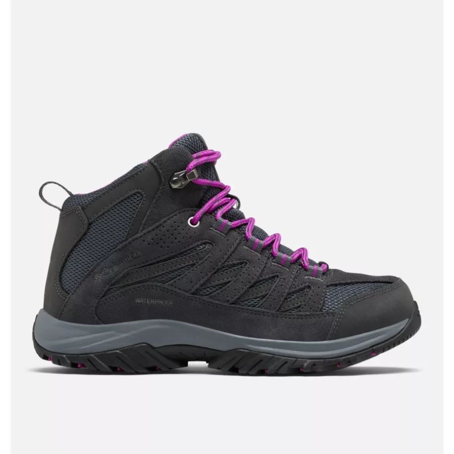 Columbia Sale Women's Crestwood Mid Waterproof Hiking Boot Graphite/Bright Plum