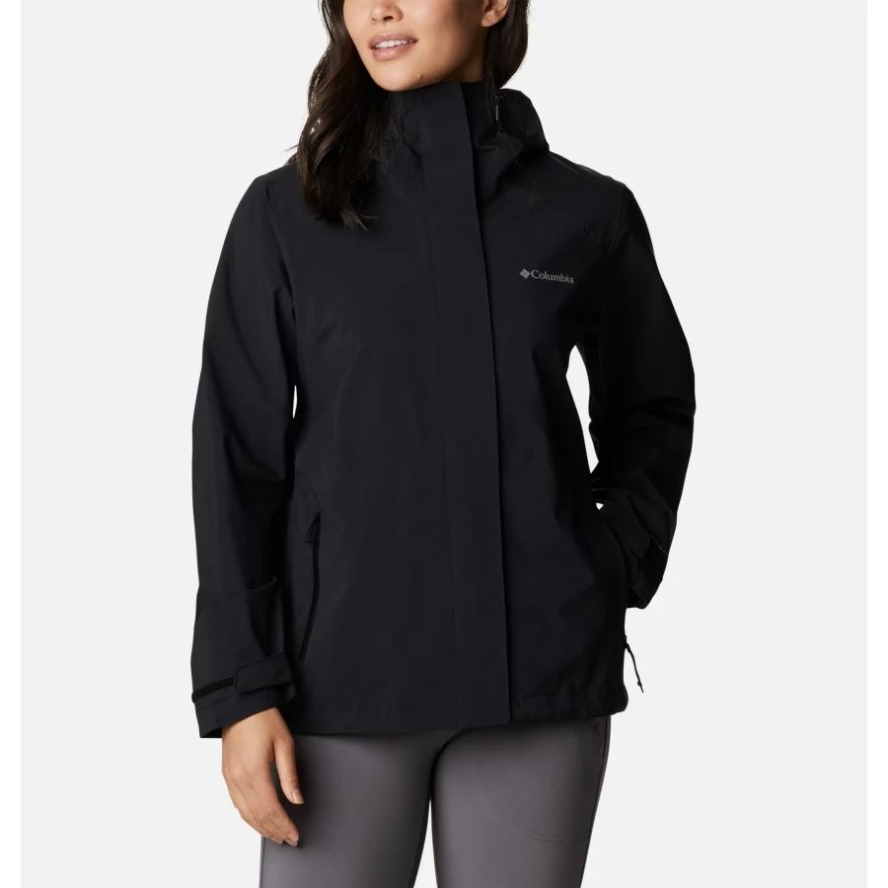 Columbia Sale Women's Earth Explorer Waterproof Shell Jacket Black