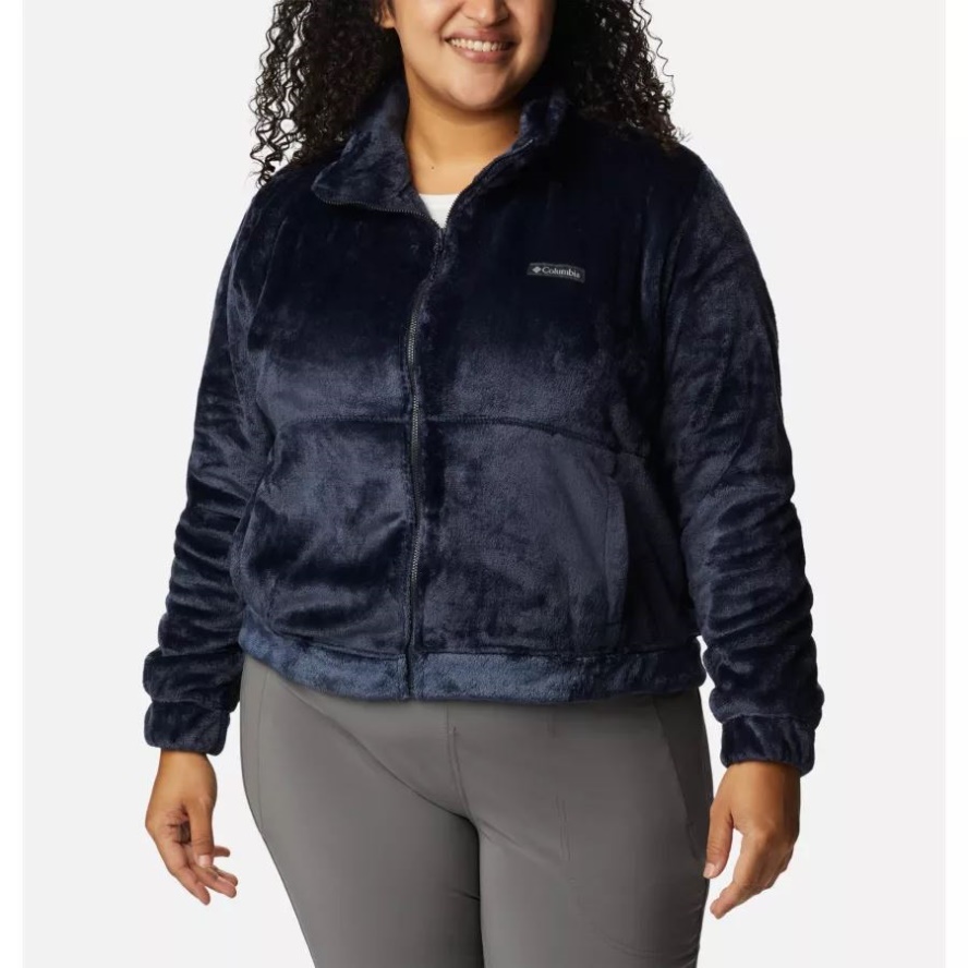 Columbia Sale Women's Fireside Full Zip Jacket Plus Size Dark Nocturnal