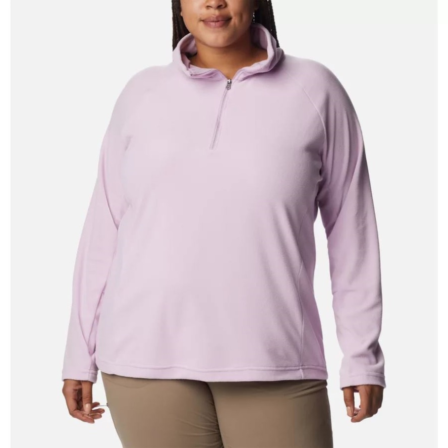 Columbia Sale Women's Glacial IV 1/2 Zip Plus Size Aura