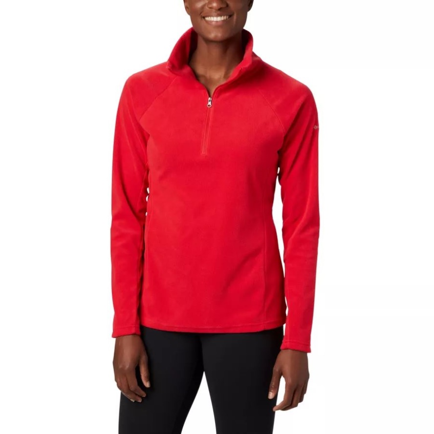 Columbia Sale Women's Glacial IV Half Zip Fleece Red Lily