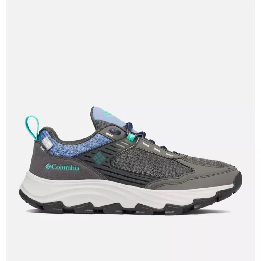 Columbia Sale Women's Hatana Max Waterproof Multi-Sport Shoe Dark Grey/Electric Turquoise