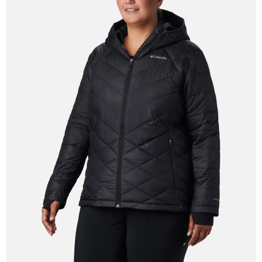Columbia Sale Women's Heavenly Hooded Jacket Plus Size Black