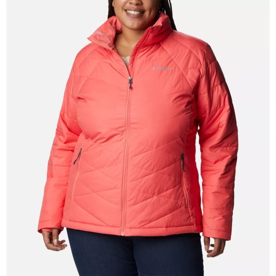 Columbia Sale Women's Heavenly Jacket Plus Size Blush Pink