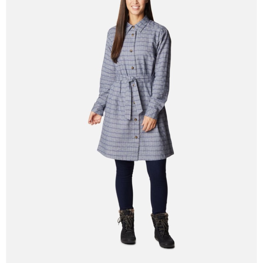 Columbia Sale Women's Holly Hideaway Flannel Dress Nocturnal Twill