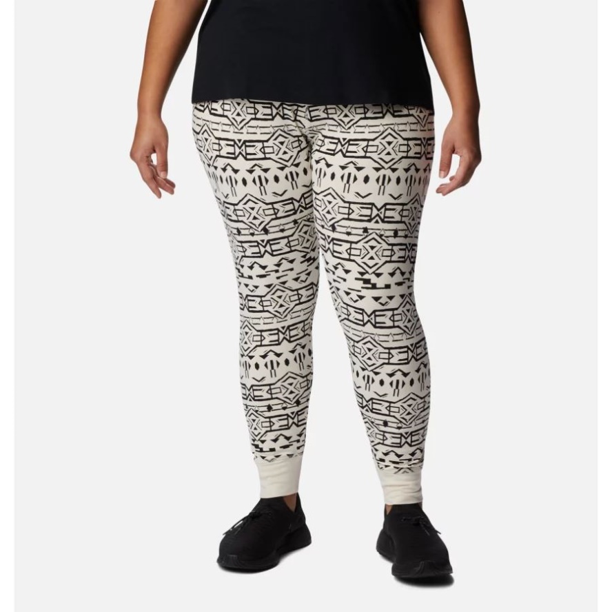 Columbia Sale Women's Holly Hideaway Leggings Plus Size Chalk 80s Stripe