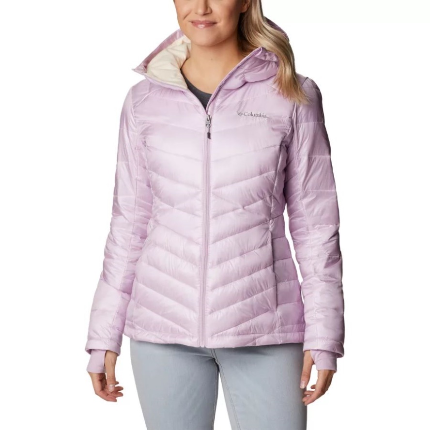 Columbia Sale Women's Joy Peak Omni-Heat Infinity Insulated Hooded Jacket Aura