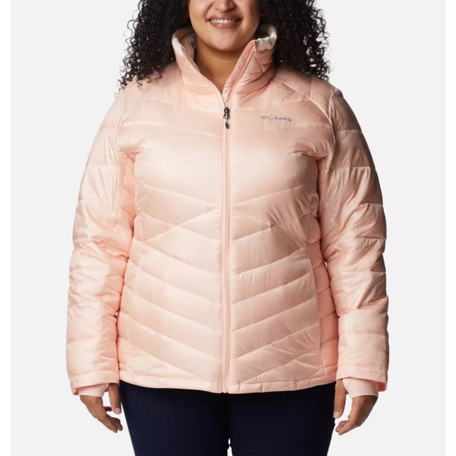 Columbia Sale Women's Joy Peak Omni-Heat Infinity Insulated Jacket Plus Size Peach Blossom