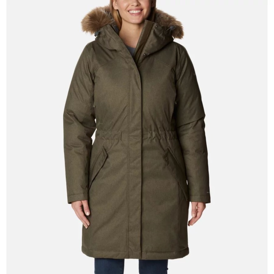 Columbia Sale Women's Juniper Ridge Omni-Heat Infinity Down Parka Olive Green