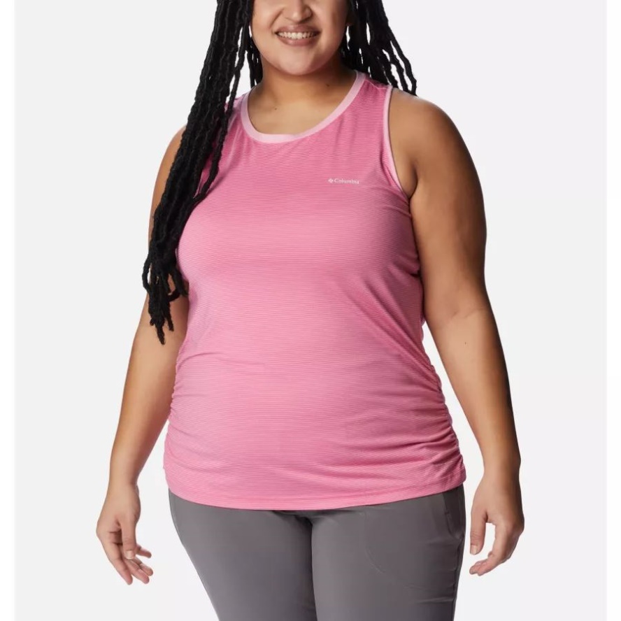 Columbia Sale Women's Leslie Falls Tank Plus Size Wild Rose