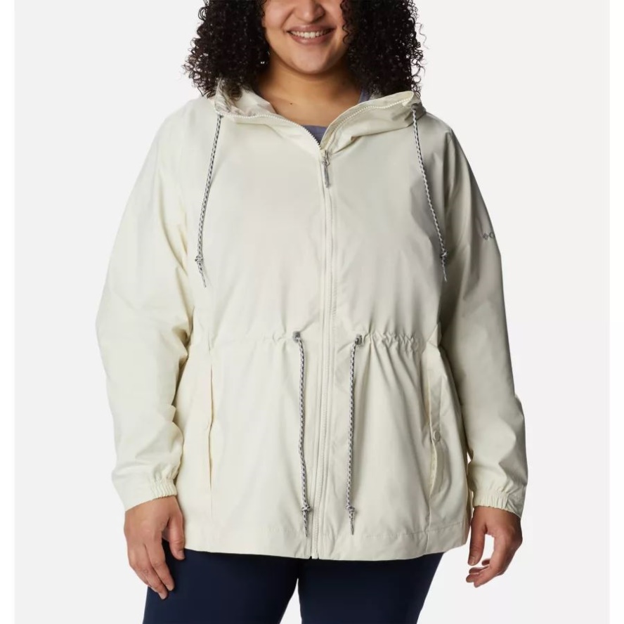 Columbia Sale Women's Lillian Ridge Shell Jacket Plus Size Chalk