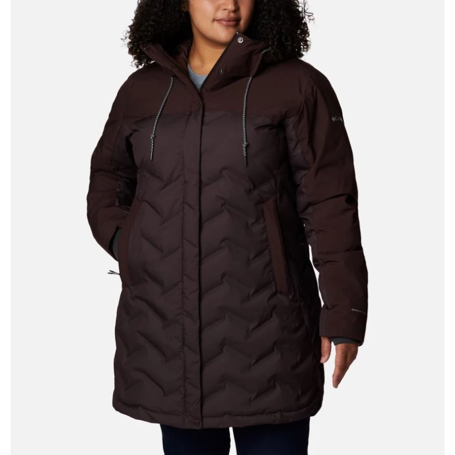 Columbia Sale Women's Mountain Croo II Mid Down Jacket Plus Size New Cinder