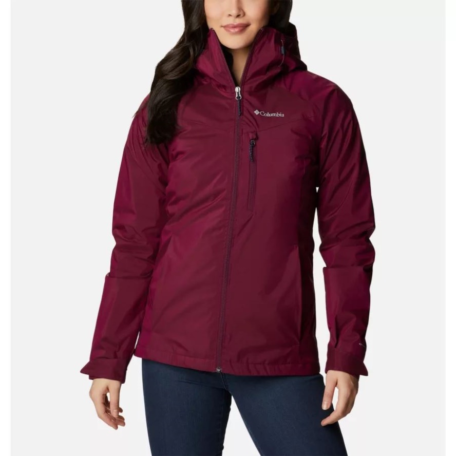 Columbia Sale Women's Oak Ridge Interchange Jacket Marionberry Sheen