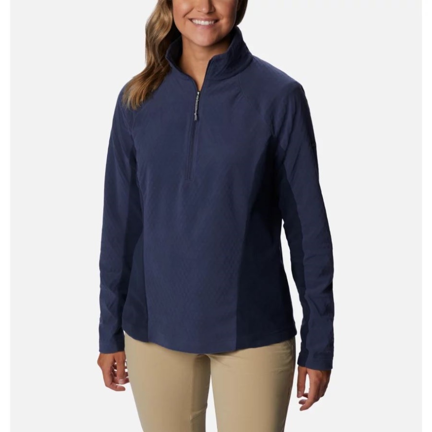 Columbia Sale Women's Overlook Pass Half Zip Nocturnal/Dark Nocturnal