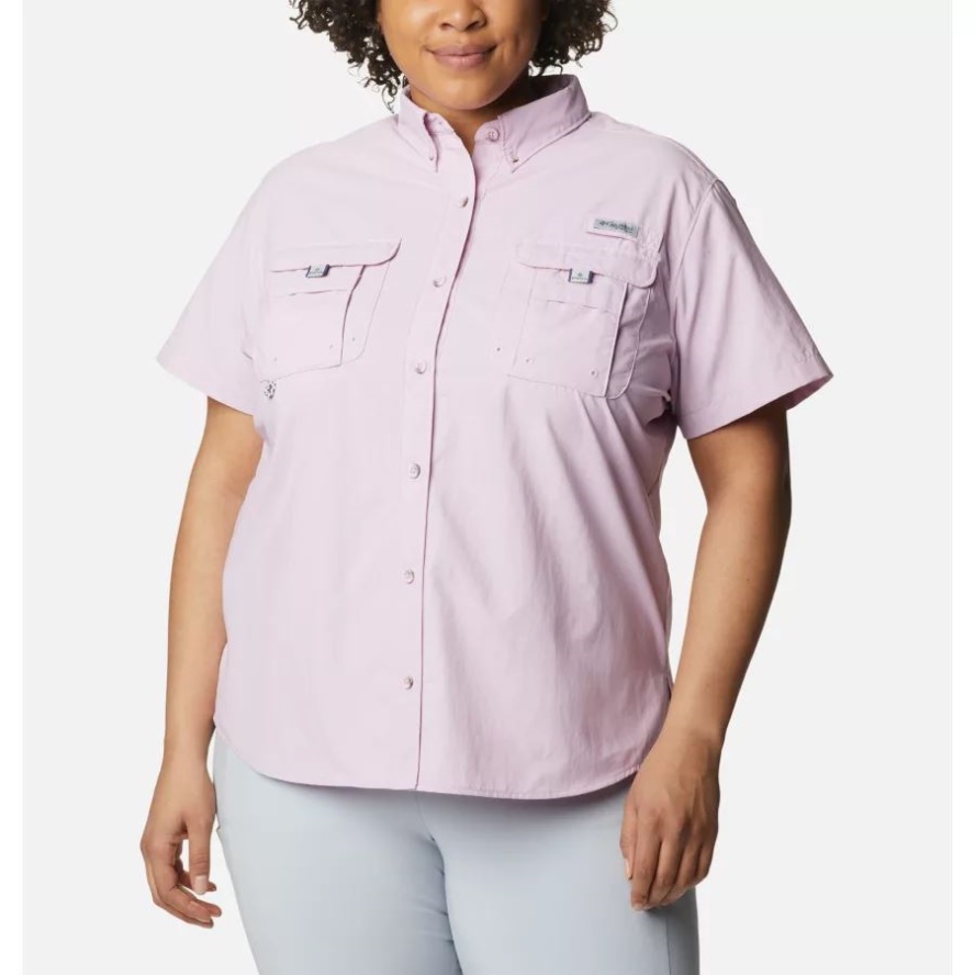 Columbia Sale Women's PFG Bahama Short Sleeve Plus Size Aura
