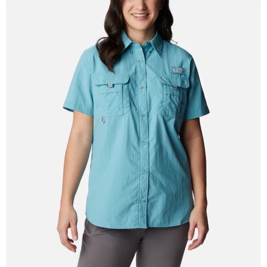 Columbia Sale Women's PFG Bahama Short Sleeve Shirt Sea Wave