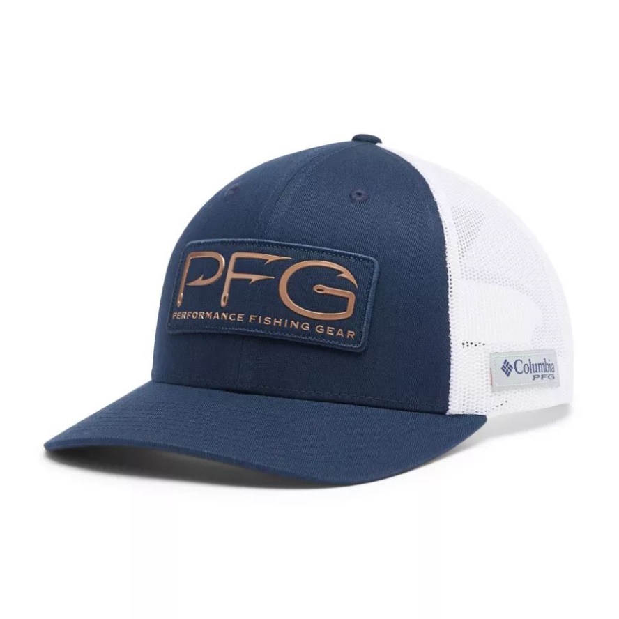 Columbia Sale Women's PFG Mesh Snap Back Ball Cap Collegiate Navy/Rose Gold Hooks
