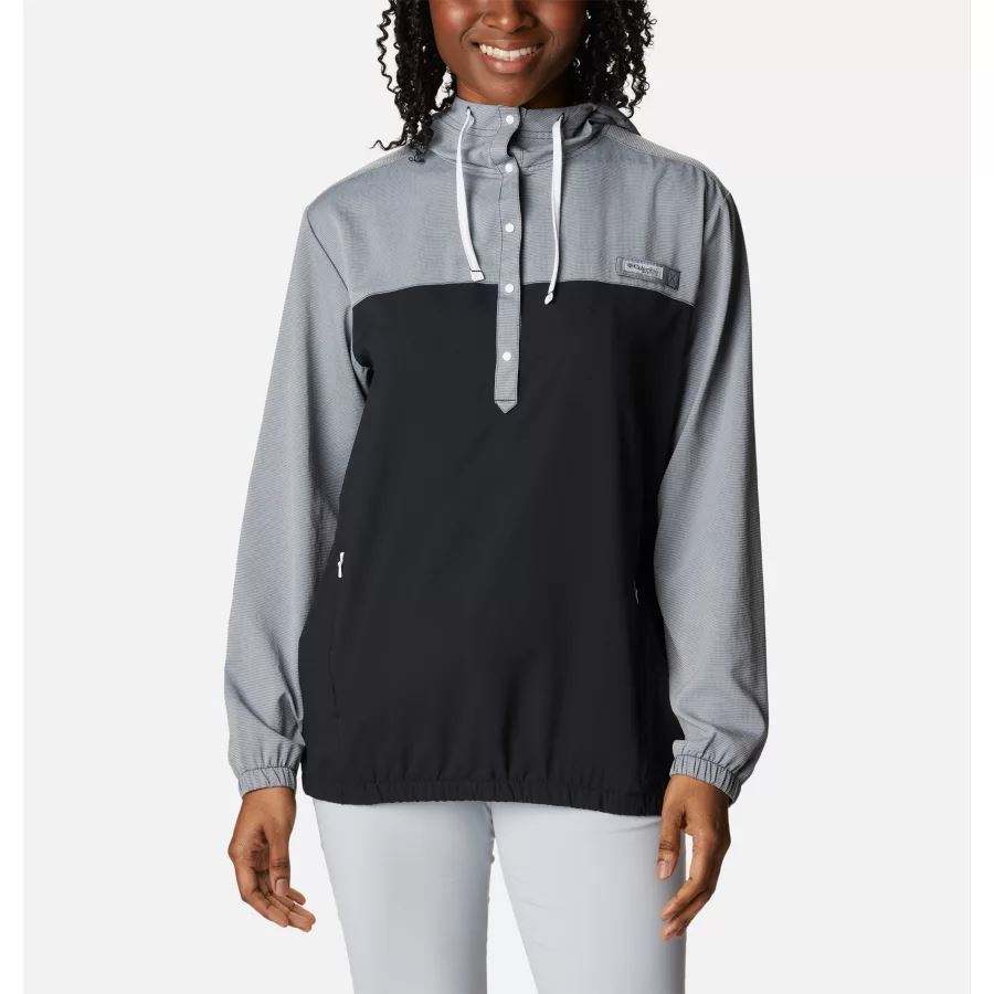 Columbia Sale Women's PFG Tamiami Hoodie Black/White