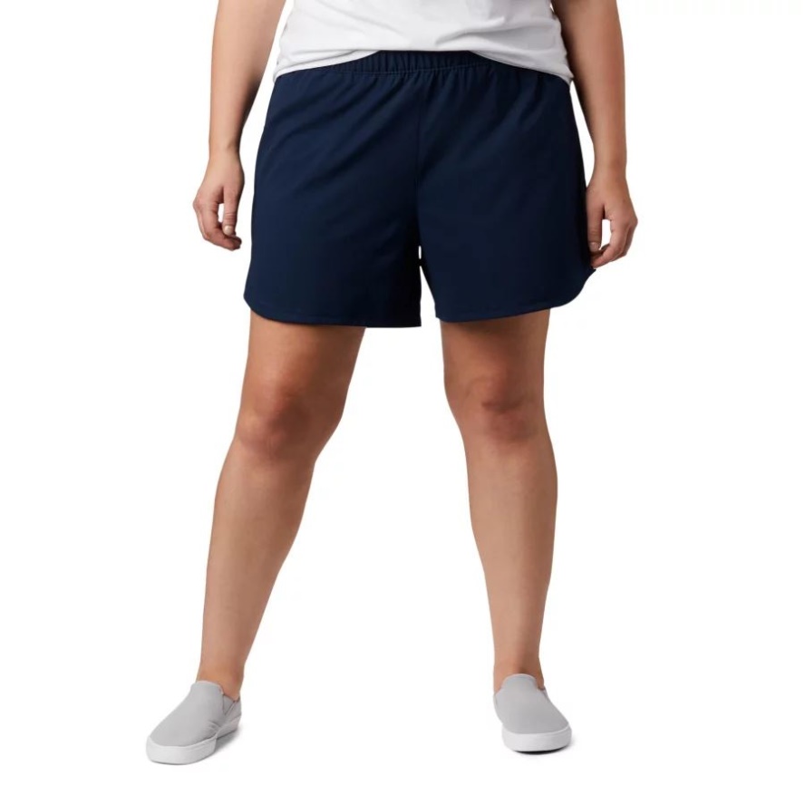 Columbia Sale Women's PFG Tamiami Pull-on Shorts Plus Size Collegiate Navy