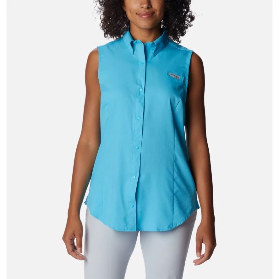 Columbia Sale Women's PFG Tamiami Sleeveless Shirt Atoll