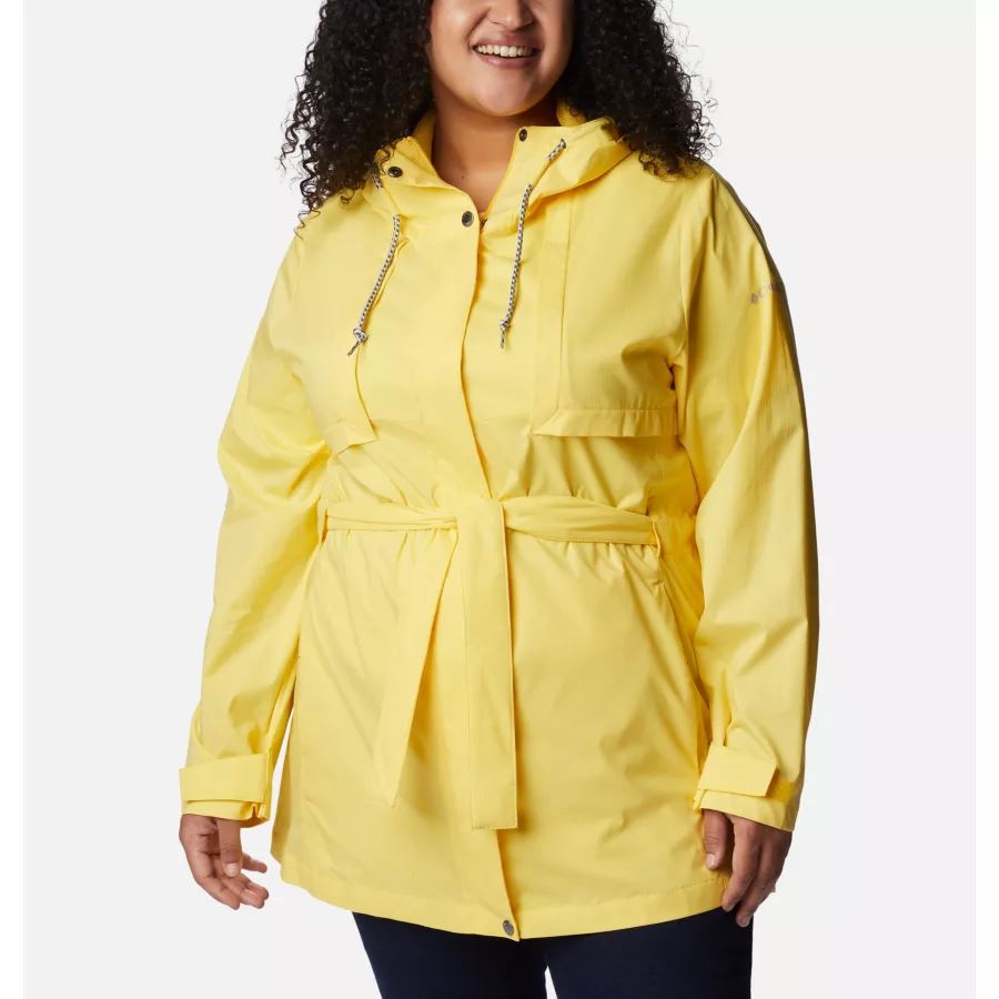 Columbia Sale Women's Pardon My Trench Rain Jacket Plus Size Sun Glow