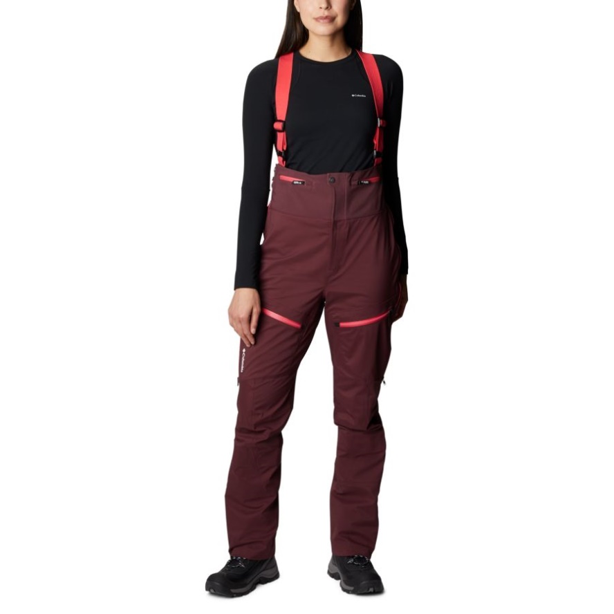 Columbia Sale Women's Peak Pursuit Bib Ski Pants Malbec