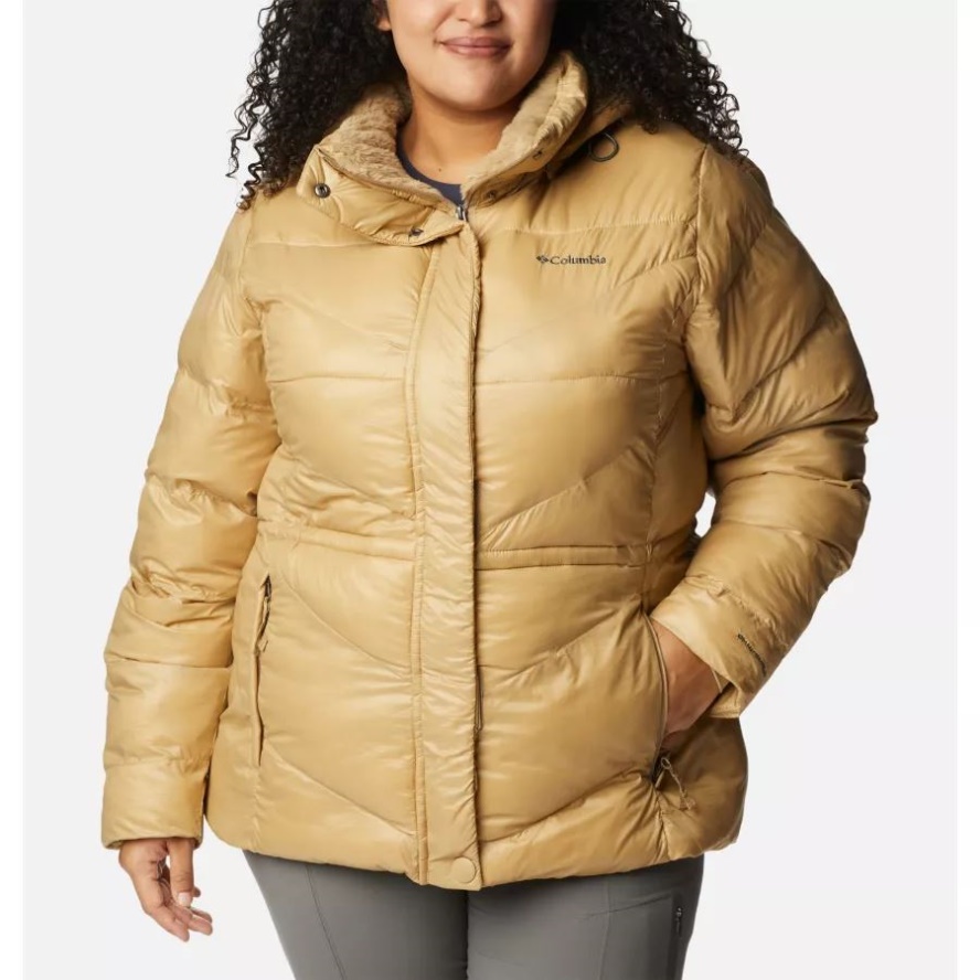 Columbia Sale Women's Peak to Park II Insulated Hooded Jacket Plus Size Beach Gunmetal