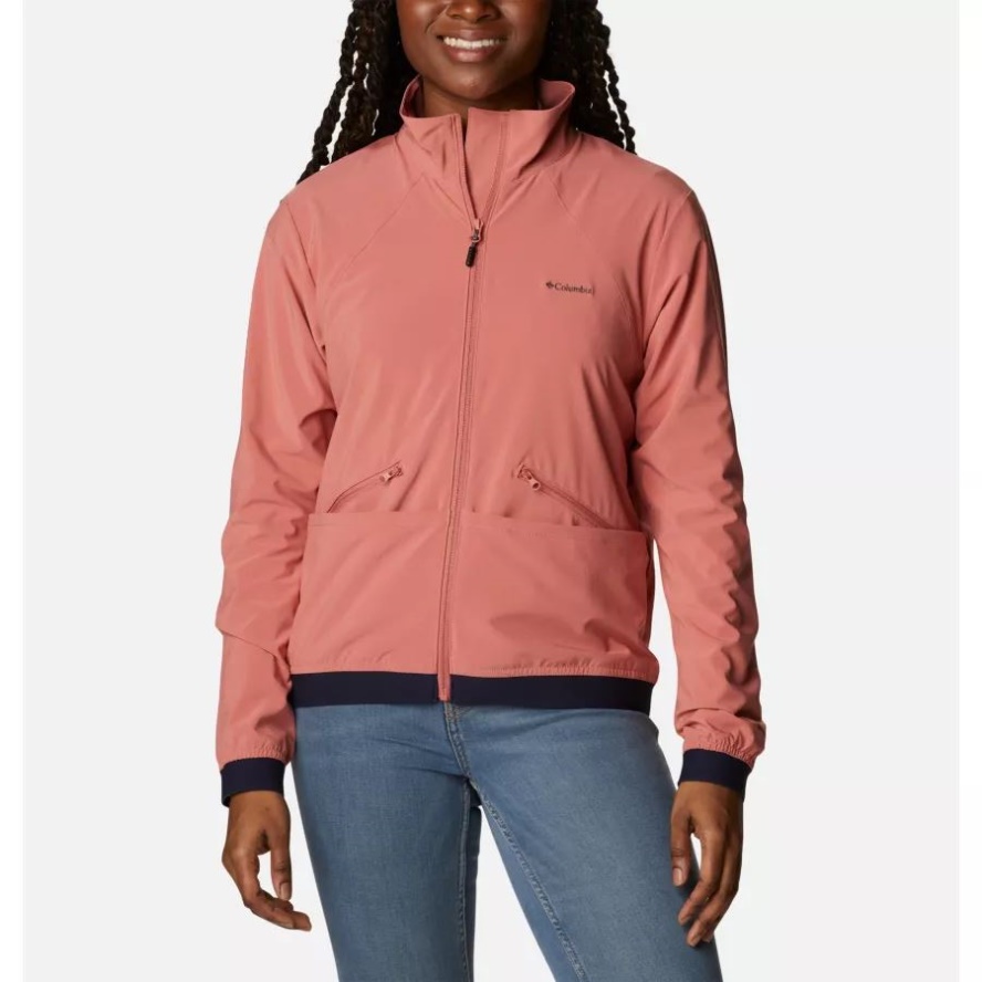 Columbia Sale Women's Pleasant Creek Lined Jacket Dark Coral