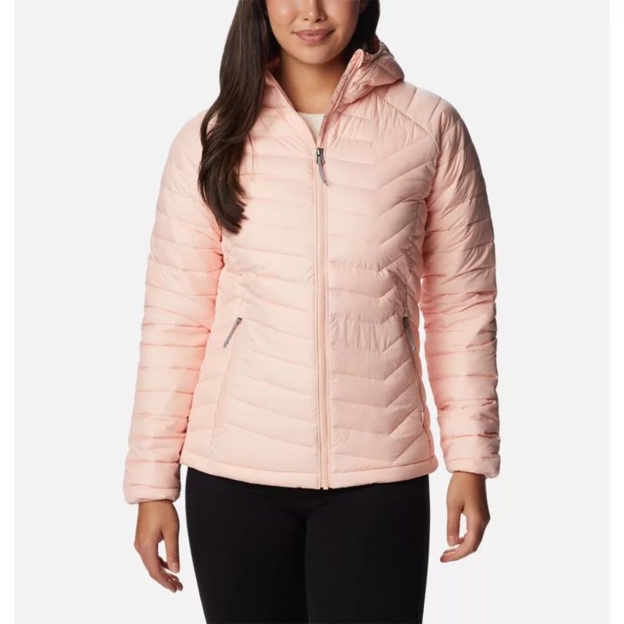 Columbia Sale Women's Powder Lite Hooded Jacket Peach Blossom