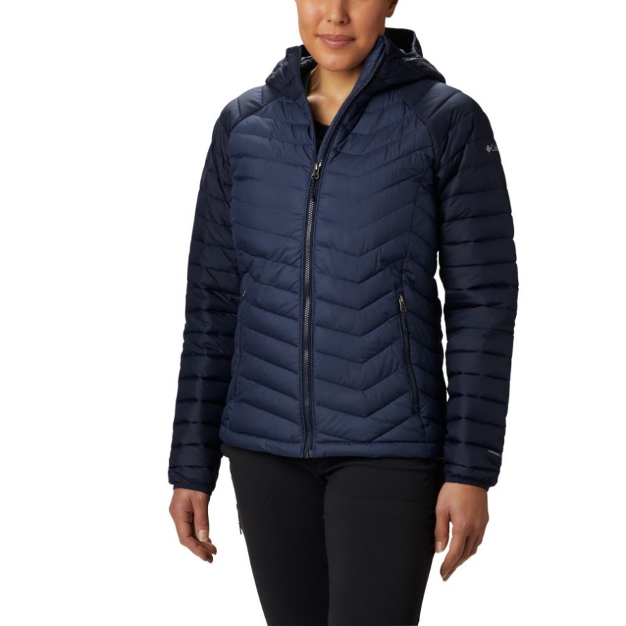 Columbia Sale Women's Powder Lite Insulated Hooded Jacket Nocturnal/Dark Nocturnal