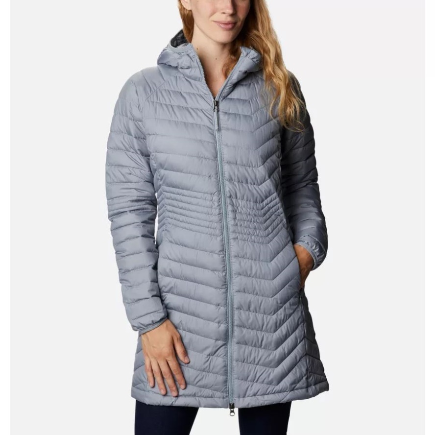 Columbia Sale Women's Powder Lite Mid Jacket Tradewinds Grey
