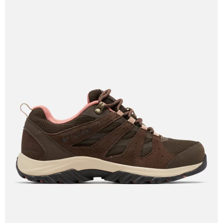 Columbia Sale Women's Redmond III Waterproof Walking Shoe Cordovan/Dark Coral