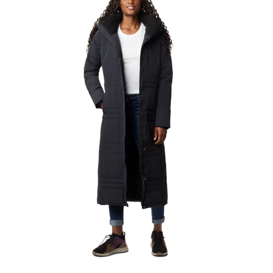 Columbia Sale Women's Ruby Falls Hooded Down Long Jacket Black