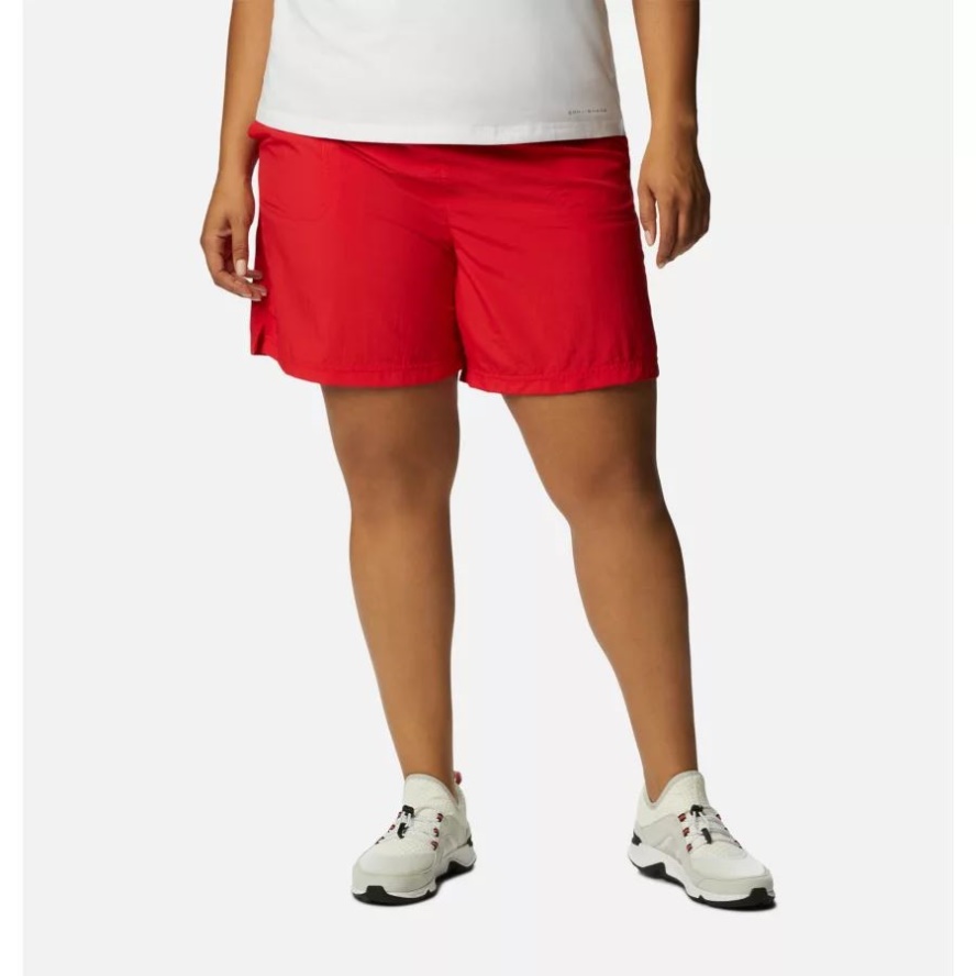 Columbia Sale Women's Sandy River Shorts Plus Size Red Lilly