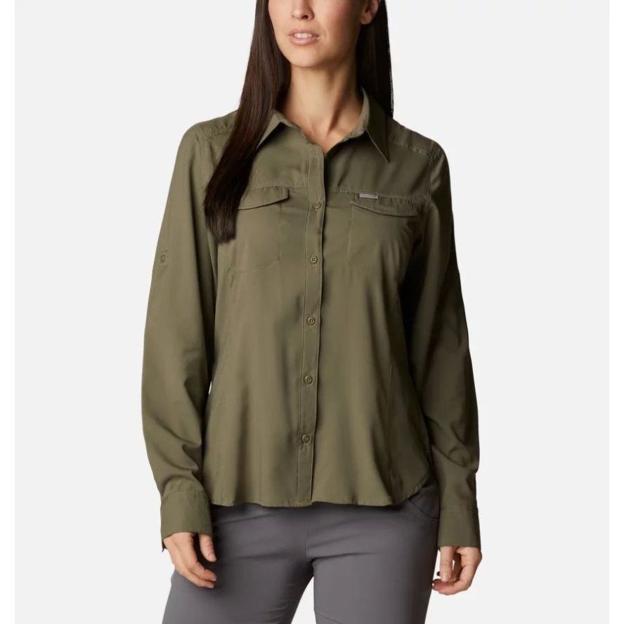 Columbia Sale Women's Silver Ridge Lite Long Sleeve Stone Green