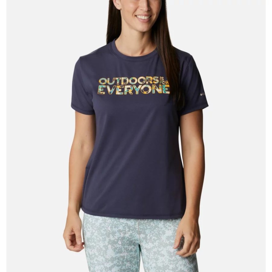 Columbia Sale Women's Sun Trek Graphic T-Shirt II Nocturnal/Be Outdoors