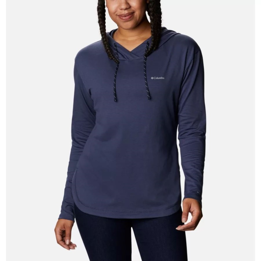 Columbia Sale Women's Sun Trek Hooded Pullover Nocturnal