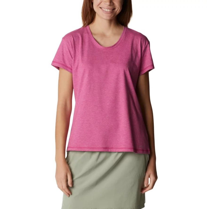 Columbia Sale Women's Sun Trek T-Shirt Wild Fuchsia Heather