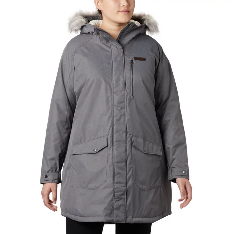 Columbia Sale Women's Suttle Mountain Long Insulated Jacket Plus Size City Grey