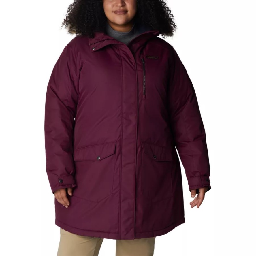 Columbia Sale Women's Suttle Mountain Long Insulated Jacket Plus Size Marionberry