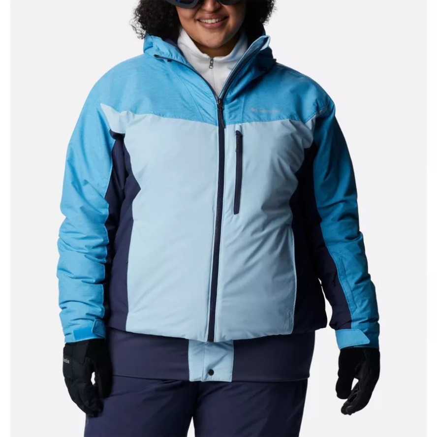 Columbia Sale Women's Sweet Shredder Insulated Jacket Plus Size Spring Blue/Nocturnal/Blue Chill