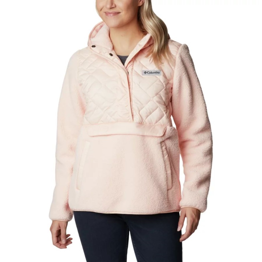 Columbia Sale Women's Sweet View Fleece Hooded Pullover Peach Blossom